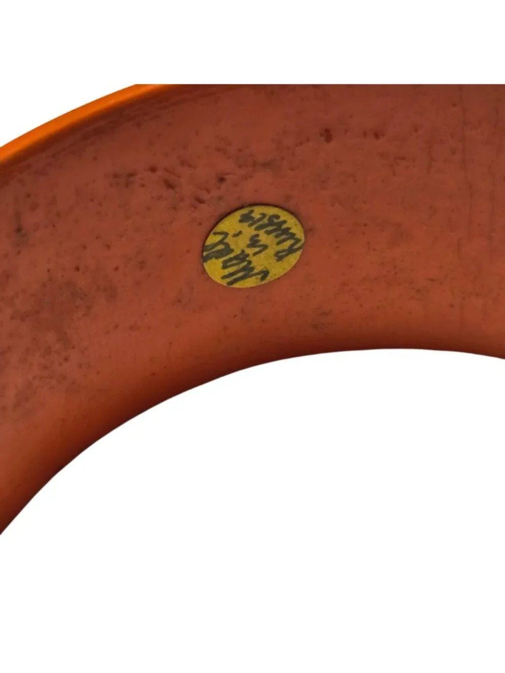 Hand Painted Wooden Bangle Bracelet Orange Yellow Green Design Fashion Jewelry
